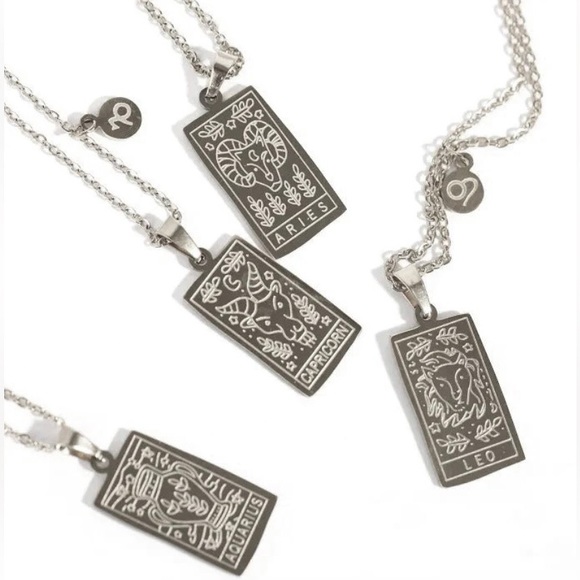 Jewelry - New Stainless Steel Zodiac Pendants and Chain